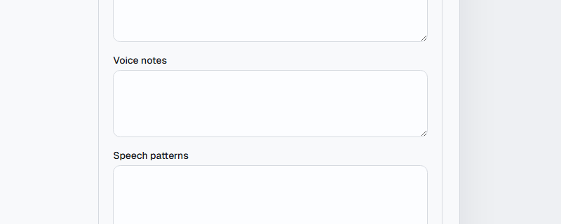 Voice notes is one optional detail you can return to later.